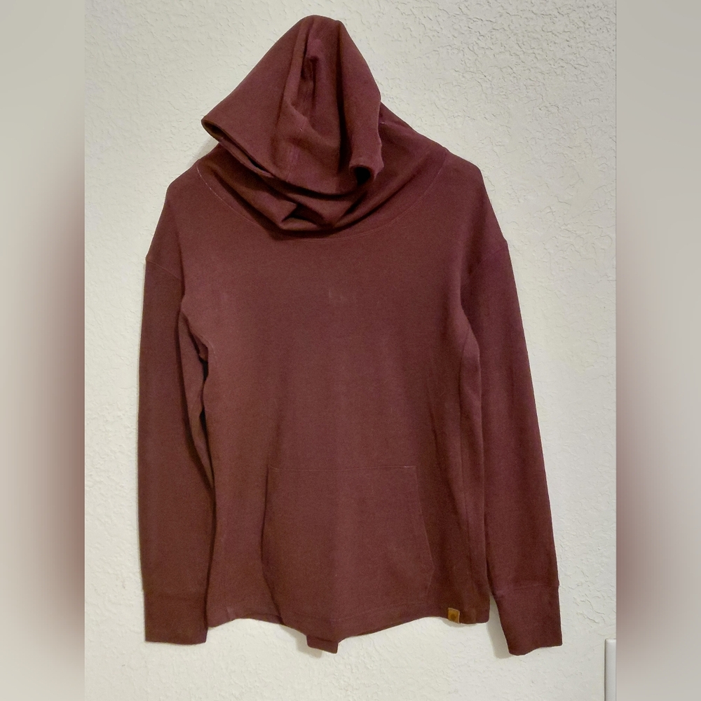 Women's Burgundy Hooded Sweatshirt